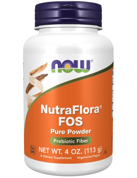 Now Foods Nutraflora® Fos - Fruktooligosacharydy W Proszku (113 G)