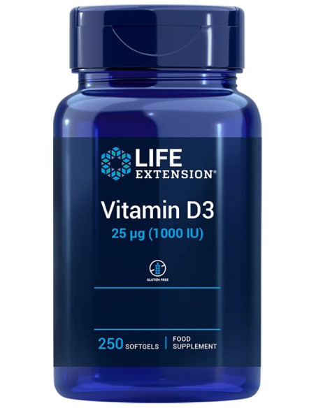 Witamina D3 1000 IU (250 kaps.)