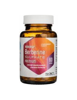 HEPATICA Berberine Sulphate Premium - Berberyna - ekstrakt z berberysu 400 mg (60 kaps.)