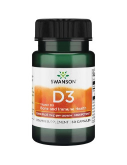 Vitamin D3 1000 IU 25 mcg (60 kaps.)