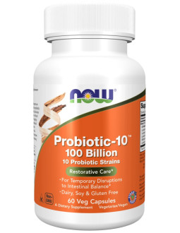 NOW FOODS Probiotic-10 - 100 Bilion (60 kaps.)