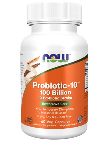NOW FOODS Probiotic-10 - 100 Bilion (60 kaps.)