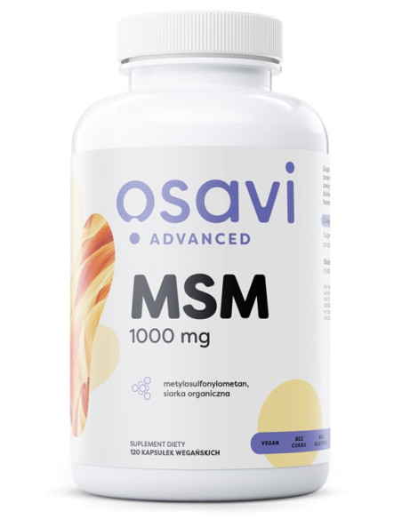 OSAVI Siarka MSM - Metylosulfonylometan 1000 mg (120 kaps.)