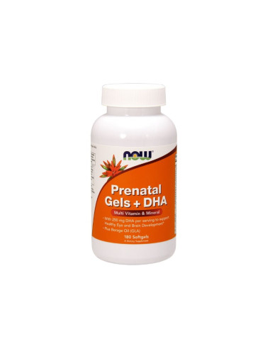 Prenatal Gels + DHA - Witaminy i Minerały Prenatalne + DHA (180 kaps.)