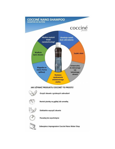 Pianka czyszcząca do skór i tekstyliów coccine