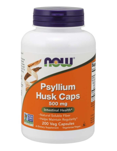 Psyllium Husk Caps - Babka Płesznik 500 mg (200 kaps.)