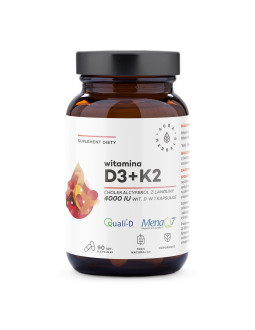 Witamina D3 4000 IU + K2 (90 kaps.)