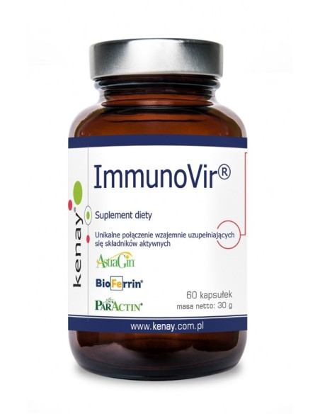 KENAY ImmunoVir - Astragalus, Andrographis, Lukrecja i Laktoferyna (60 kaps.)