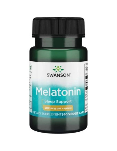Swanson Melatonina 500 Mcg (60 Kaps.)