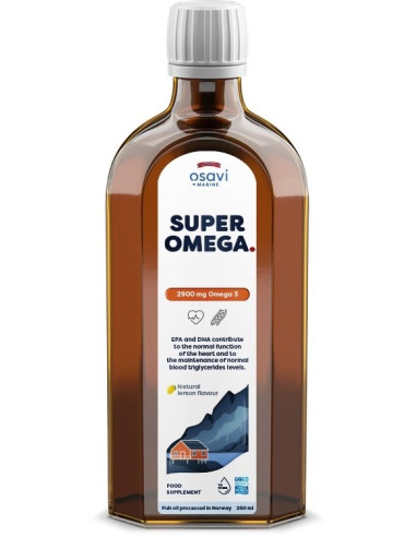 OSAVI Super Omega, 2900 mg - smak cytrynowy (250 ml)