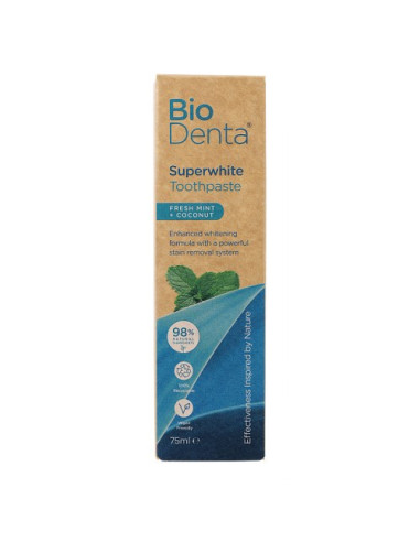Beconfident Biodenta Ultra-Wybielająca Pasta Do Zębów O Smaku Świeżej Mięty I Kokosa (75 Ml)