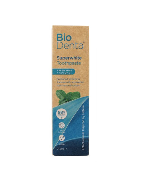 Beconfident Biodenta Ultra-Wybielająca Pasta Do Zębów O Smaku Świeżej Mięty I Kokosa (75 Ml)