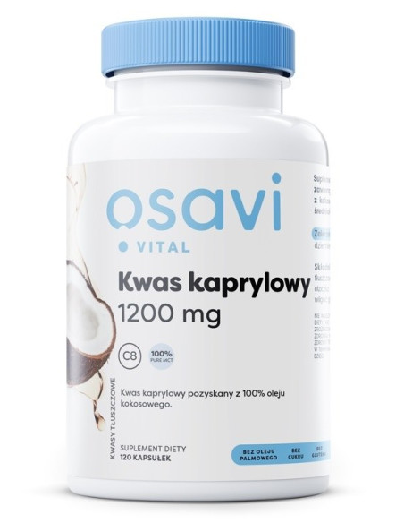 OSAVI Kwas kaprylowy 600 mg (120 kaps.)
