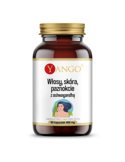 Włosy, Skóra, Paznokcie z Ashwagandhą (90 kaps.)