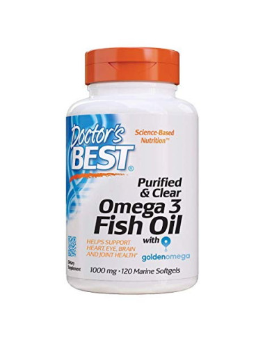 Purified & Clear Omega 3 Fish Oil 1000 mg (120 kaps.)