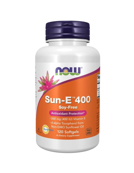Now Foods Sun-E 400 - Witamina E Sun-E 400 - Co Drugi Dzień (120 Kaps.)