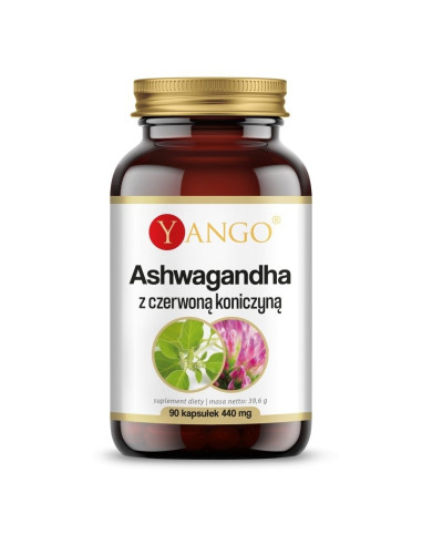 Ashwagandha z czerwoną koniczyną (90 kaps.)