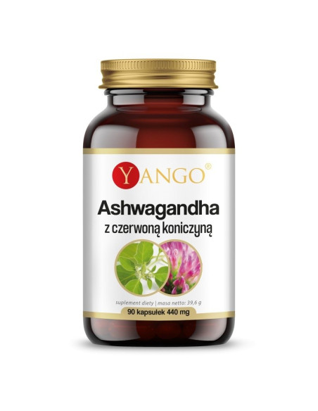 Ashwagandha z czerwoną koniczyną (90 kaps.)