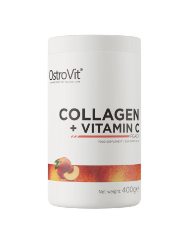 Ostrovit Kolagen + Witamina C - Smak Brzoskwiniowy (400 G)
