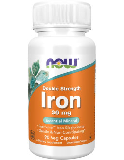 NOW FOODS Double Strength Iron (90 kaps.)