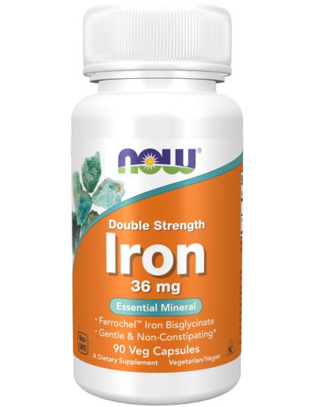 NOW FOODS Double Strength Iron (90 kaps.)