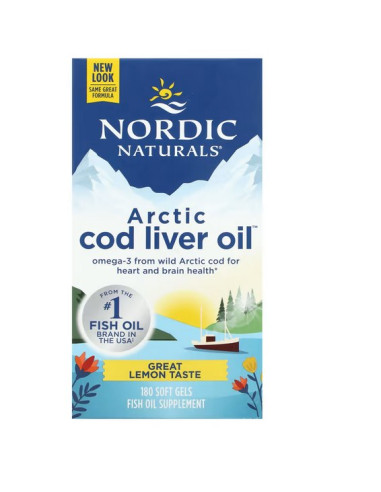 Arctic Cod Liver Oil Lemon (180 kaps.)