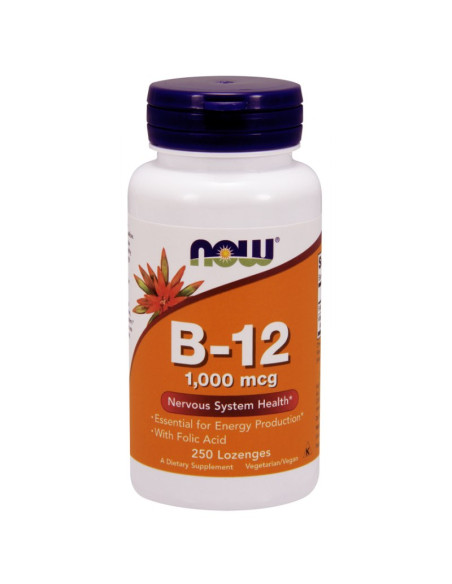 Witamina B12 1000 mcg i Kwas Foliowy 100 mcg do ssania (250 tabl.)