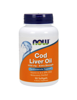 Cod Liver Oil Extra Strength - Tran 1000 mg (90 kaps.)
