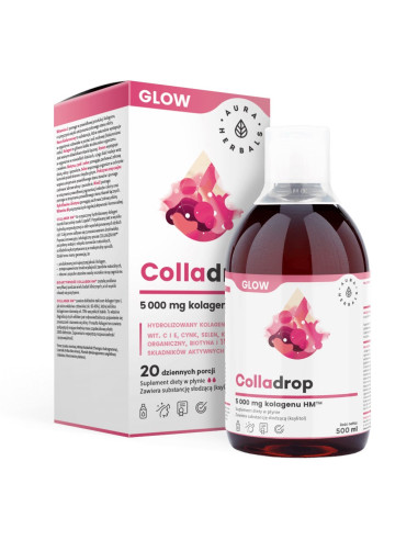 Colladrop Glow - Kolagen HM™ 5000 mg w płynie (500 ml)