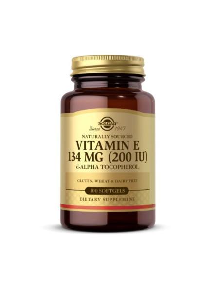 Vitamin E 134 mg (200 IU) pure d-Alpha Tocopherol (100 kaps.)