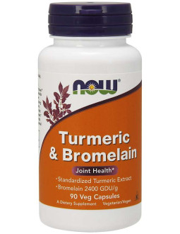 Turmeric & Bromelain - Kurkuma 300 mg + Bromelaina 150 mg (90 kaps.)