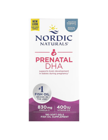 Prenatal DHA Omega 3 i Witamina D3 (180 kaps.)