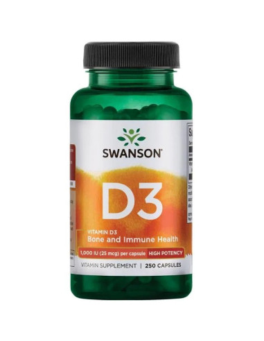 Vitamin D3 1000 IU (25 mcg) (250 kaps.)