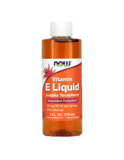 Now Foods Vitamin E Liquid D-Alpha Tocopherol - Witamina E Krople (120 Ml)