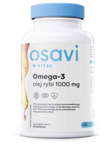 OSAVI Omega-3 olej rybi 1000 mg (60 kaps.)