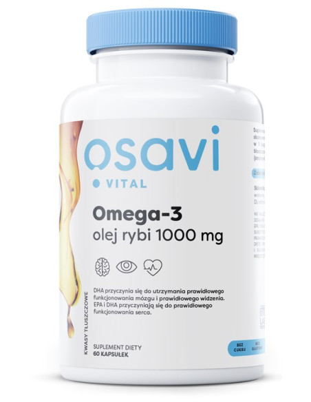 OSAVI Omega-3 olej rybi 1000 mg (60 kaps.)