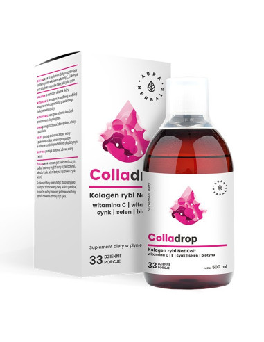 Colladrop - Kolagen rybi NatiCol® z Wit. C w płynie (500 ml)