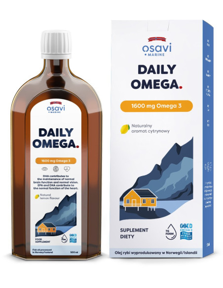 Osavi Daily Omega 1600 Mg - Smak Cytrynowy (500 Ml)