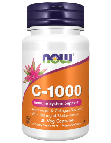 Now Foods Witamina C 1000 Mg Z Bioflawonoidami Cytrusowymi (30 Kaps.)