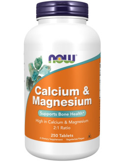 Calcium & Magnesium - Wapń 500 mg i Magnez 250 mg (250 tabl.)