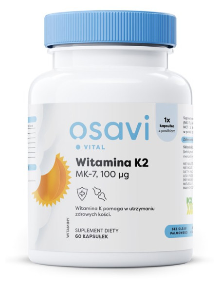 Osavi Witamina K2 Mk-7 100 Mcg (60 Kaps.)