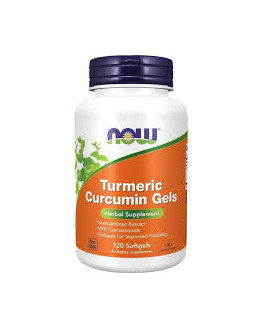 Now Foods Turmeric Curcumin Gels - Wyciąg Z Kłącza Kurkumy 475 Mg  (120 Kaps.)