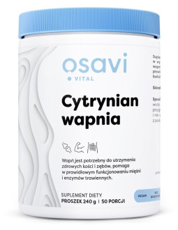OSAVI Cytrynian wapnia w proszku (240 g)