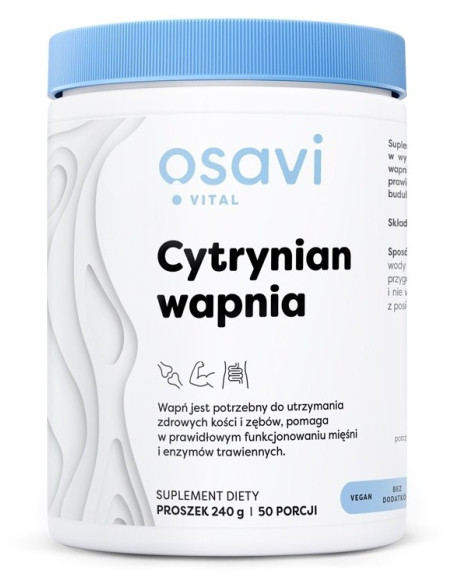 OSAVI Cytrynian wapnia w proszku (240 g)