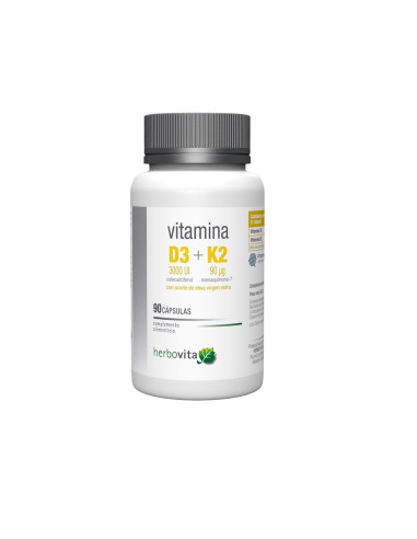Herbovita Witamina D3 + K2 (90 Kaps.)