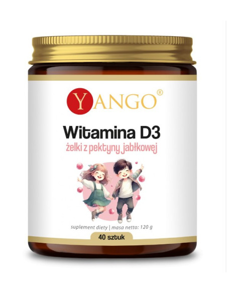 Yango Witamina D3 Żelki Z Pektyny Jabłkowej (40 Żelek)