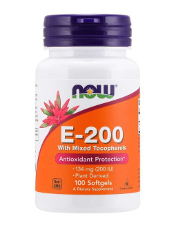 Witamina E 200 z mieszanką tokoferoli (100 kaps.)