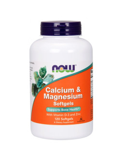 Wapń, Magnez, Witamina D3 i Cynk (120 kaps.)