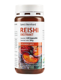 Grzyb Reishi ekstrakt (120 kaps.)