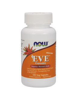 Multiwitamina i Składniki Mineralne dla Kobiet EVE bez Żelaza (120 kaps.)
